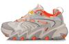 X Claw Cat Paw Cushioning Slip Resistant Low Top Sports Casual Shoes Women's Gray Orange AGLQ014-3