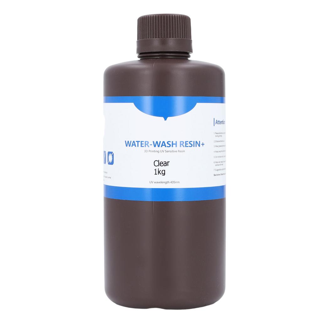3D Print Resin Castable Water Washable UV Curing High Resolution 80 Shore Hardness 1KG Transparent
