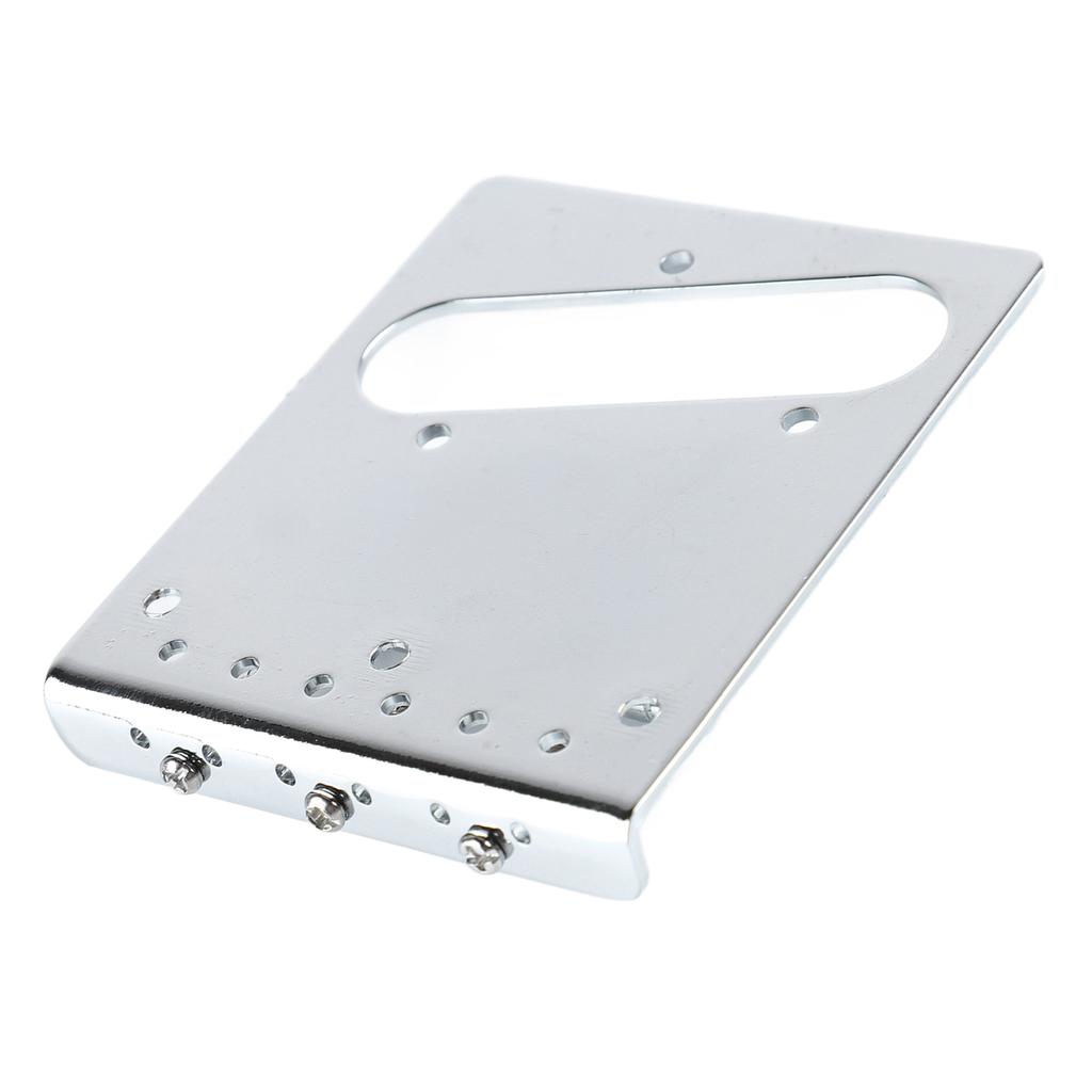 Electric Guitar Bridge 3 String Saddle with Single Coil Pickup Hole Instrument Accessory