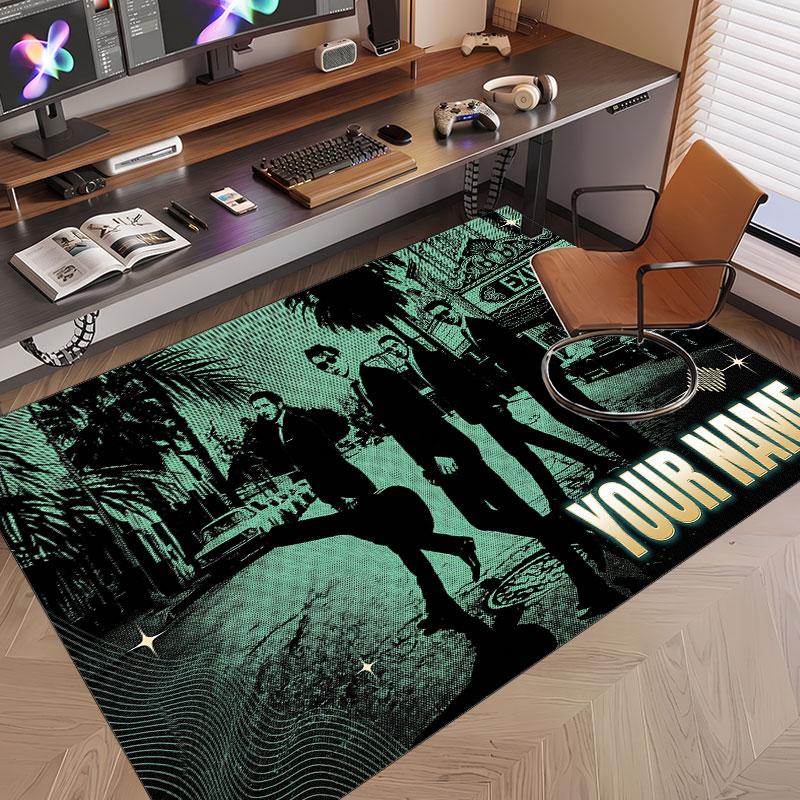 Custom Name Crystal Velvet Rug,Arctic Monkeys Comfortable Anti Slip Floor Mat For Room Decoration