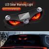 Smart Solar Car Atmosphere Light: Devil's Eye, No Wiring, Multi-Mode Decorative & Safety Light