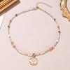 New Chinese Flower Necklace Monet Garden Oil Painting Series Niche High-end Pearl Baroque Necklace Women