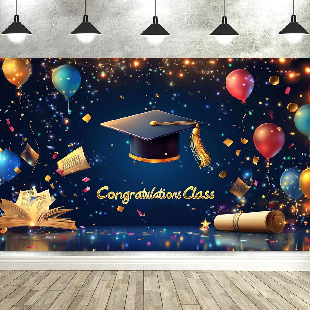 Graduation Decorations Banner Backdrop Party Supplies Photography Backgrounds