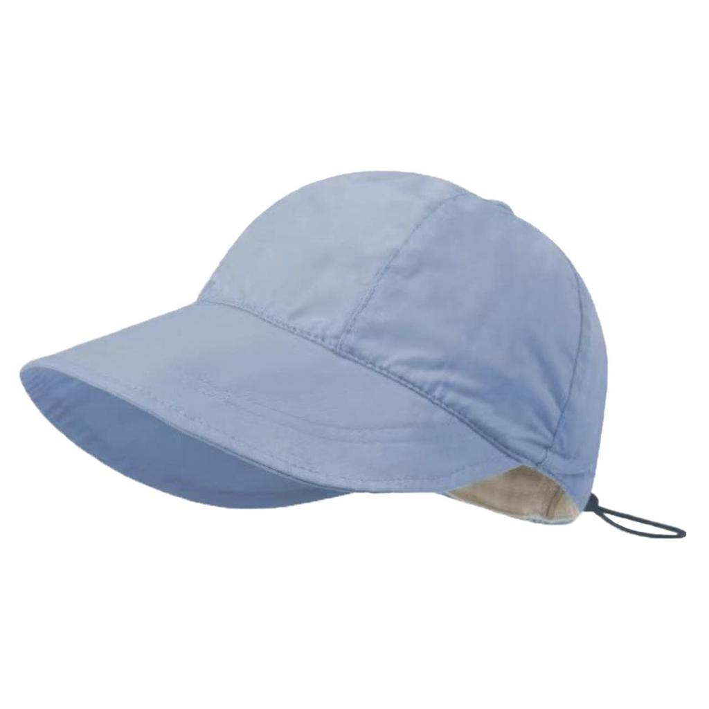 Long running cap for CA532 [White Fang] brim, plain, foldable, lightweight, women, (blue)