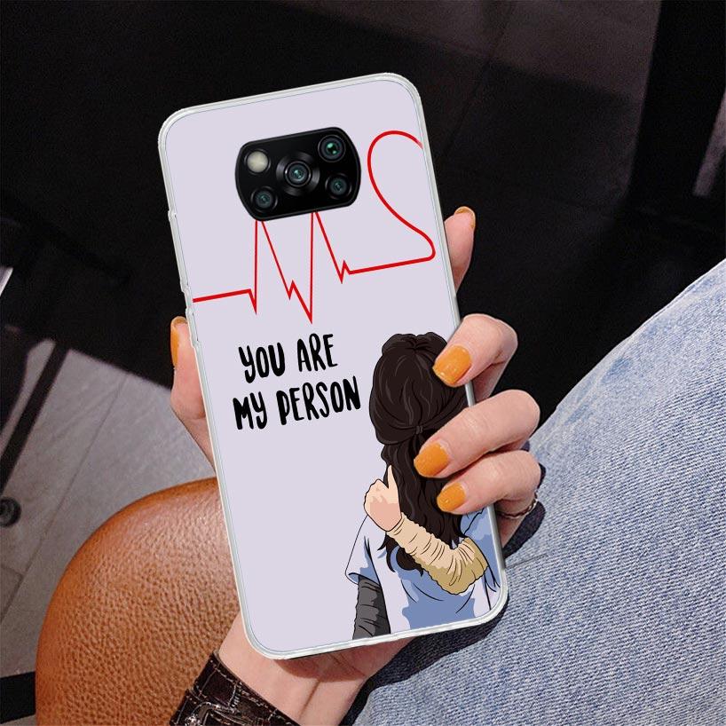Greys Anatomy Person Phnoe Case for Xiaomi Poco X5 X6 X7 Pro X4 Gt F7 Ultra M8 M7 Redmi 15C 15 13C 13 12C 12 Unique Cover Coque