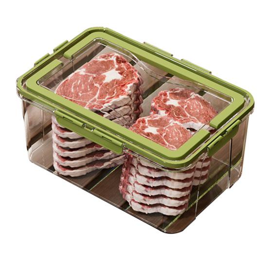 Food Storage Box Snack Box Container with Lid Large Capacity BPA Free Transparent Design Easy to Clean Divided Serving Tray