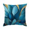 1/4pcs Abstract Turquoise Leaf Cushions Pillowcase Polyester Cushion Cover Throw Pillow Pillowcover Home Car Sofa Decor