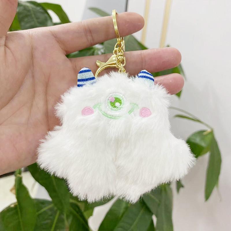 Cotton Pp Soft Filled Monster Keychain Doll Plush Toy In Various Colors For Gifts