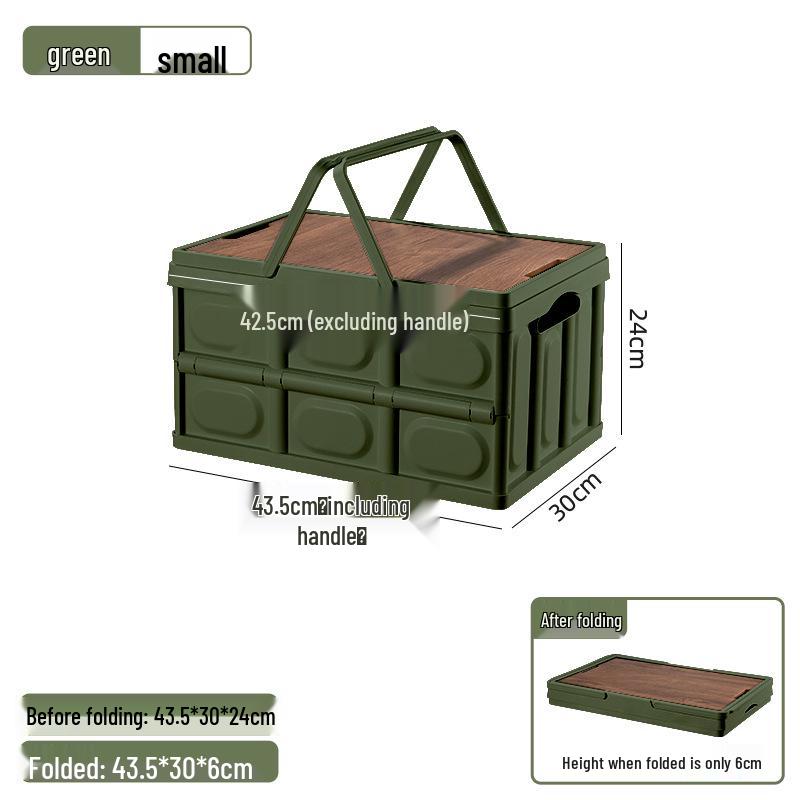 Golden Cat Outdoor Folding Storage Box for Camping & Car Trunk