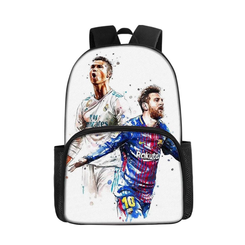Football Schoolbag Surrounding Primary And Secondary School Students Backpack Miami International Player Backpack Single-Layer Bag