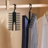 1Pcs Tie Storage Hanger Large Capacity Bow Clip Scarf Belt Hanging RackTie Belt Display Holder Wardrobe Household