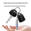 Bullet-shaped Zinc Alloy Anti-static Keychain 