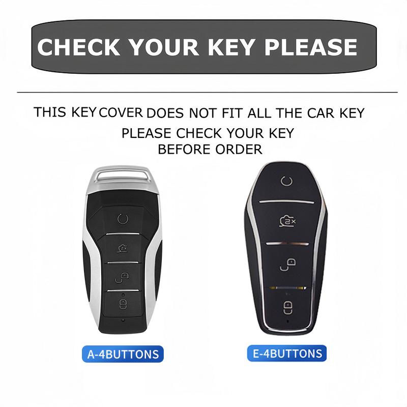 Leather Car Key Cover for BYD ATTO 3 Seal U Han Tang Atto 8 Dolphin Seal Qin PLUS Destroyer 05 Guardian 07 Key Shell Case Holder