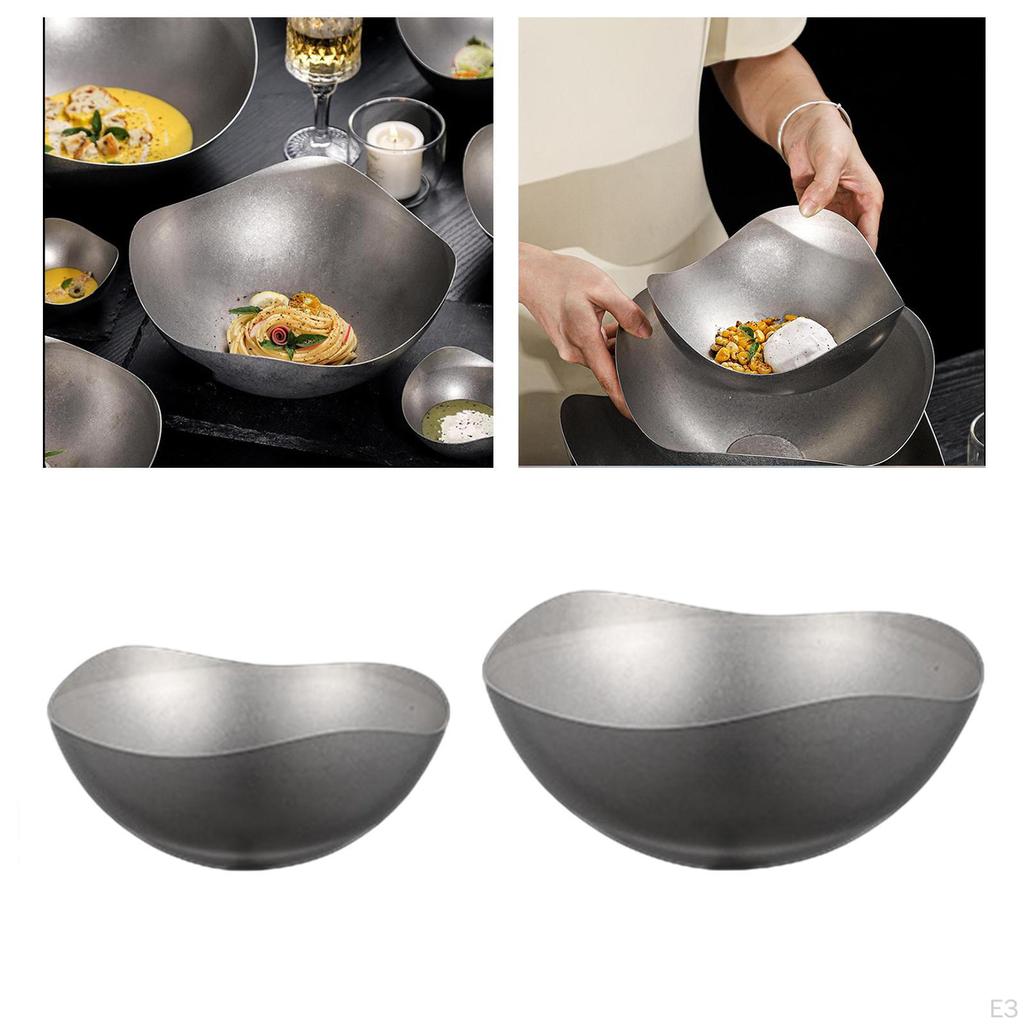 Servierschüssel zum Kochen, kreativ, Vintage, unregelmäßige Form, Dessert, Obst für die Küche