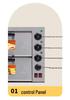 Fumai Electric Stone Slab Pizza Oven, High-Power Single/Double Layer with Stainless Steel Timer for Commercial Use