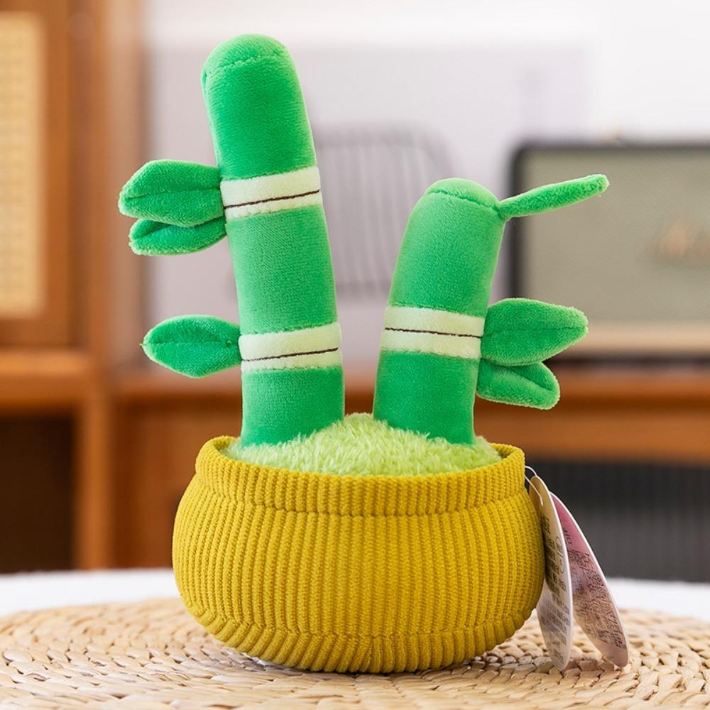 

Orchid Flowerpot Potted Plush Toy Getting Rich Simulation Tree Plush Plants Room Ornament Style 3