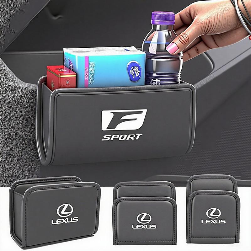 lexus Car Leather Storage Box Sorting Organize Bag Accessories For Lexus F SPORT ES RX NX LS UX LM LX GX LC RZ IS CT GS RC HS SC