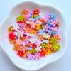 200Pcs New Cute Mini 8mm Flower Flat Back Resin Nail Enhancement  Jewelry Craft Decoration Accessorie