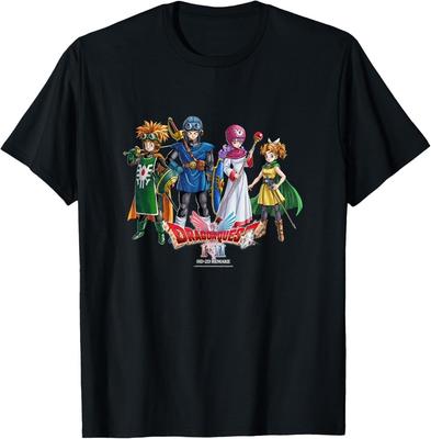 Maglietta con artwork degli eroi del remake HD-2D di Dragon Quest I e II