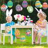 New Style, Easter Themed, Single-sided Paper, Easter Egg Decoration, Party Scene Arrangement, Decorative Pendant Supplies