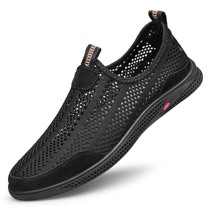 Fashion Outdoor Fashion Men Loafers Summer Flats Men's Casual Shoes Breathable Mesh Men's Shoes Non-slip Sneakers Light Driving Shoes
