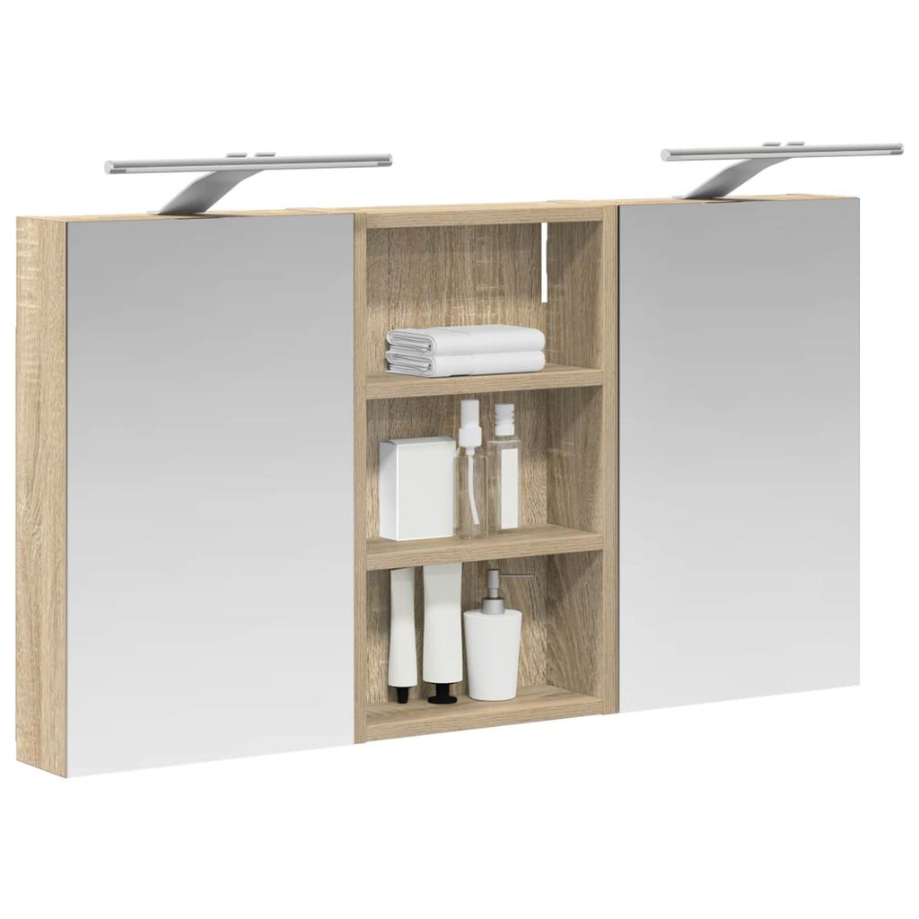 Bathroom Cabinet Set 3 Pcs 90 X 10.5 X 50 Cm Particleboard