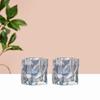 GIANXI Transparent Glass Cup Iceberg Irregular Shape Household Coffee Cup Bar KTV Cann Beverage Cup Kitchen Bar Supplies