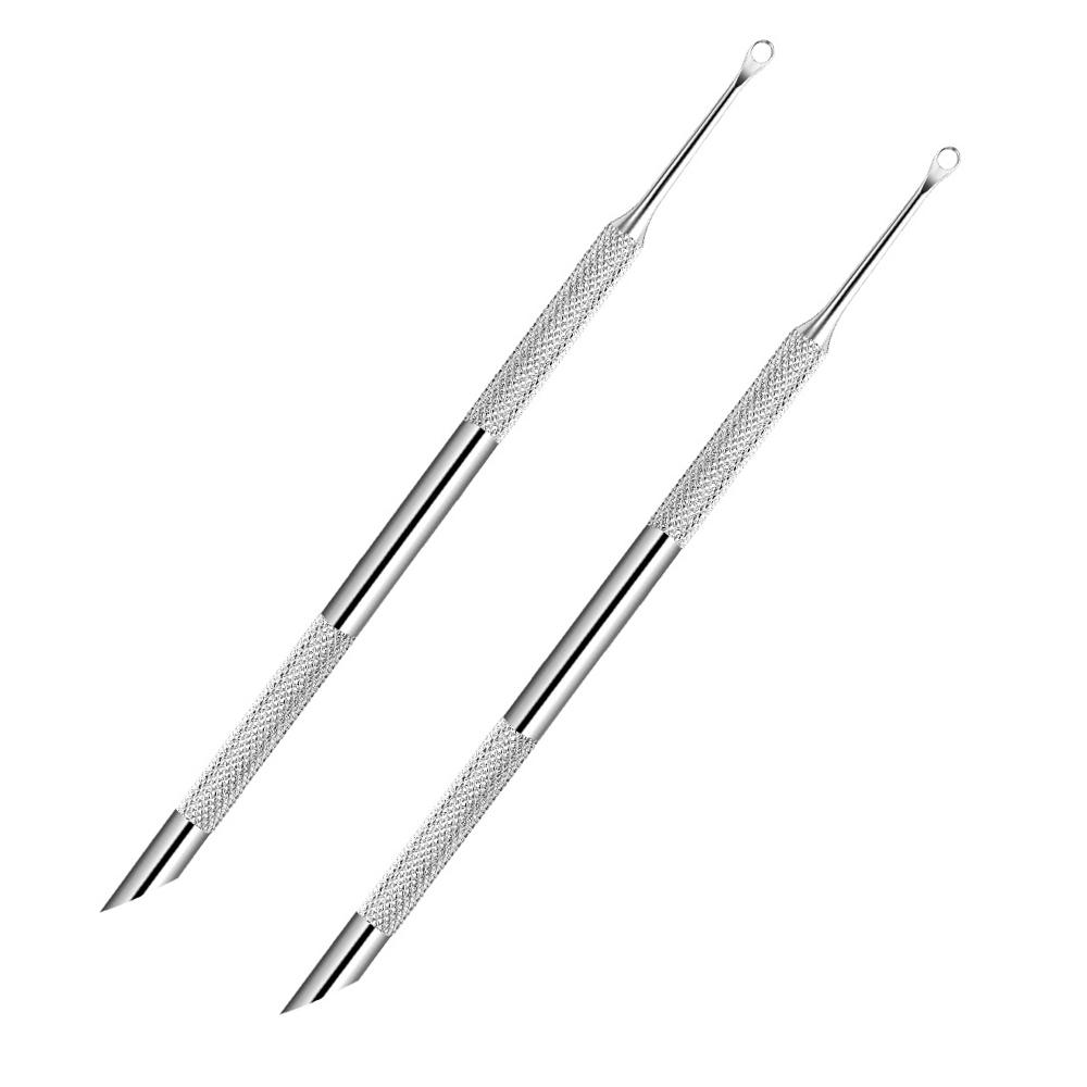 Xiaomi Double-Headed Stainless Steel Cuticle Remover Nail Pusher Exfoliation Prep Tool Bevel Shovel Manicure Pen Nail Art Tools