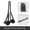Airplane Footrest Adjustable Strap Portable Hammock Leg Rest Non-slip Soft Pad for Travel Long Flight Car Office Napping