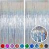 1/2/3Pack Glitter Party Backdrop Metallic Foil Tinsel Fringe Curtain Birthday Wedding Graduations Decoration Anniversary Photo. 5