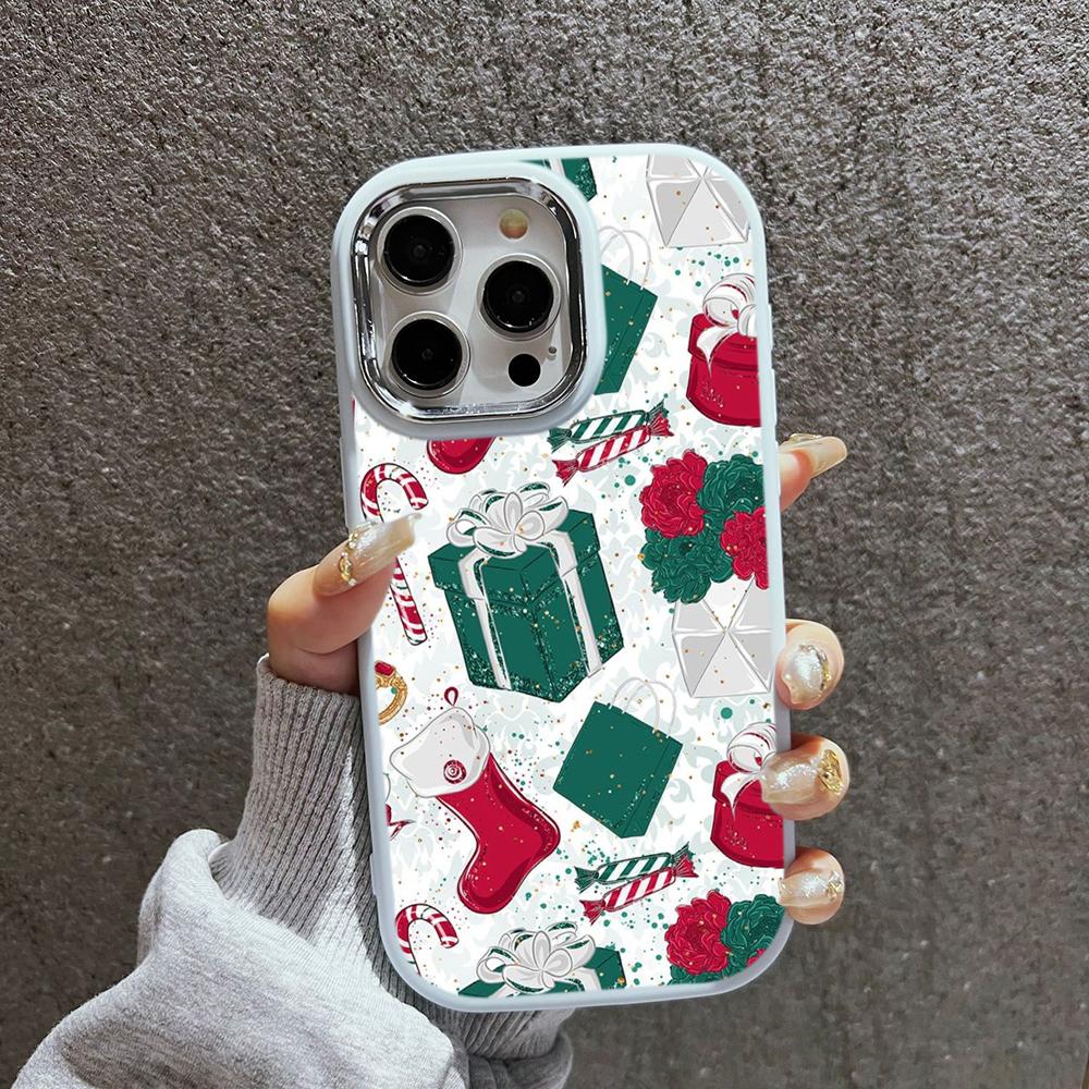 N115 Веселый рождественский дизайн С Новым годом Мягкие чехлы для телефонов iPhone 16Pro — фото 14
