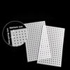 Tablero Perforado de Acrílico Blanco PP Tablero Perforado de Vidrio Orgánico Espesado Material de Procesamiento de Materiales Hechos a Mano para Bricolaje Almacenamiento Partición Red Protectora Solar