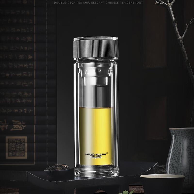 SHANG HUASHI Double-Layer Borosilicate Glass Cup