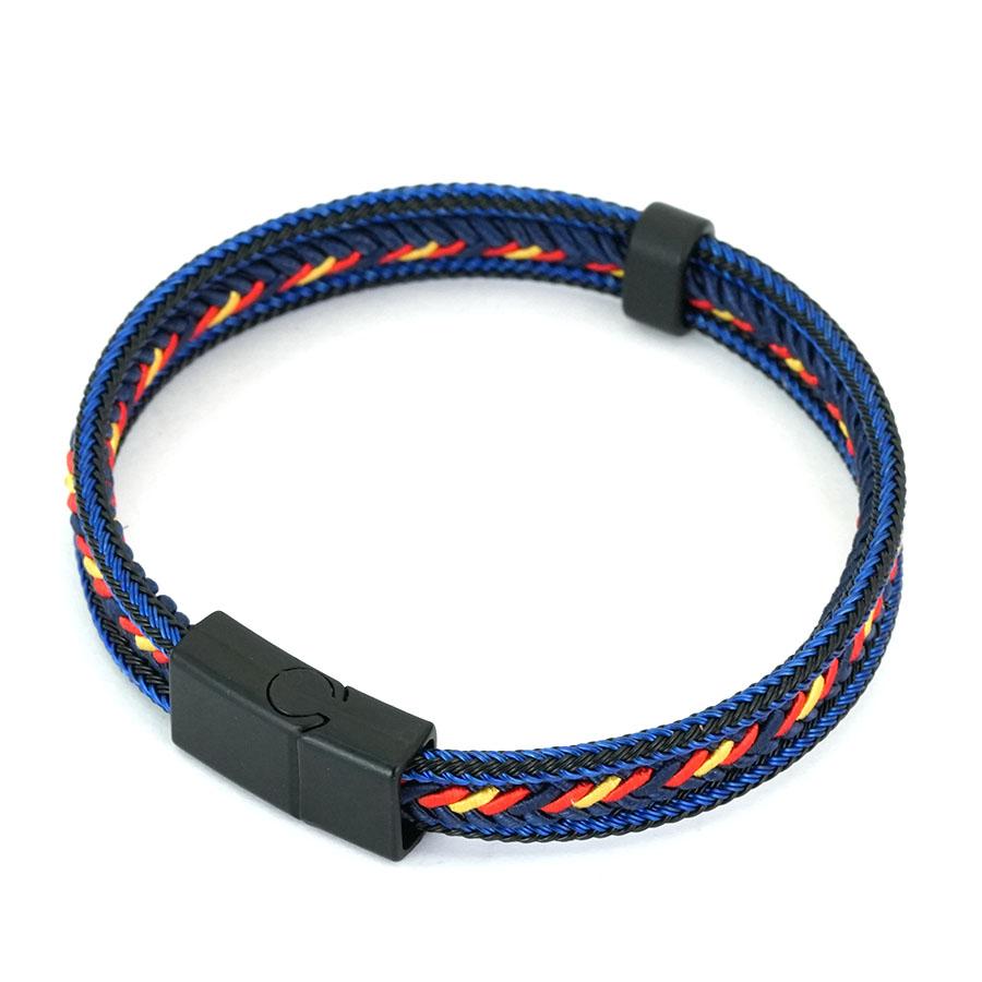 Noter Street Fashion Men Bracelet Ethnic Cord Chain Charm Braslet Steel Wire Bangle Hiphop Rock Sports Sweat Absorbent Brazalete