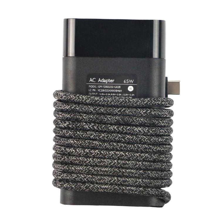 Universal 20V 3.25A 65W USB C Laptop Charger Efficient Power Delivery for Travel