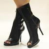 Unisex Fashion Open Toe Stiletto 12 CM High Heels Ankle Boots Women Jazz Dancing Shoes Size 36-40