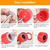 9 Pieces Of Metal External Pipe Grinder Pipe Cleaning Brush Polishing/Rust Removal Tool Home Stainless Steel Cleaning Brush