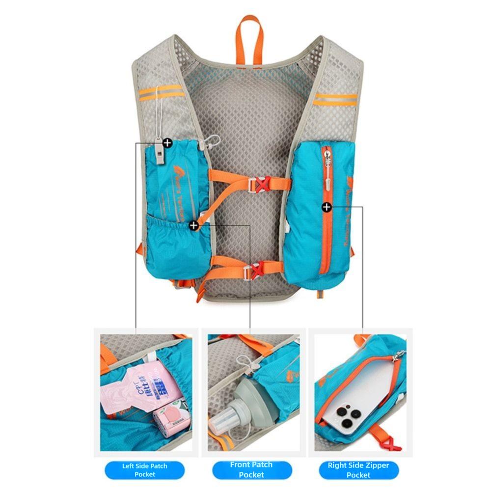 Ultralight Marathon Hydrating Backpack 5L Trail Running Backpack Hydration Vest  Jogging