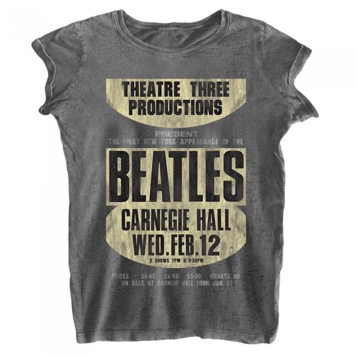 The Beatles Womens/Ladies Carnegie Hall Burnout T-Shirt