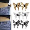 2pcs Nail-free Waist Buckle Butterfly Waist Closing Artifact Adjustable Snap Button Detachable Clothing Pant Jean Sewing