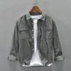 Corduroy Jacket Shirt Long-sleeved Men's Autumn Youth Hong Kong Style Loose Casual All-match Men's Shirt Jacket