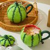 Heat Resistant Ceramic Watermelon Cup 500ml Capacity Coffee Mugs Cute Drinking Cup  Cafe