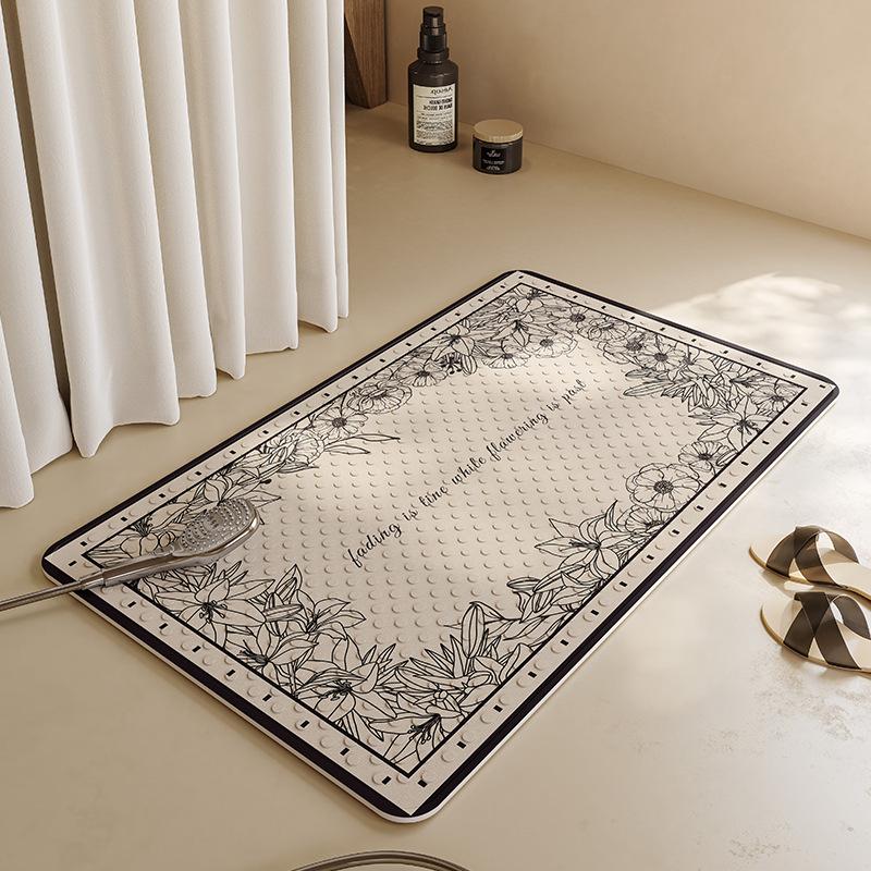 

Retro Style Anti-slip Suction Cup Floor Mat for Children Elderly and Pregnant Women Bathroom Bathroom Anti-slip Suction Cup Floor Mat for Bathing 40*70cm