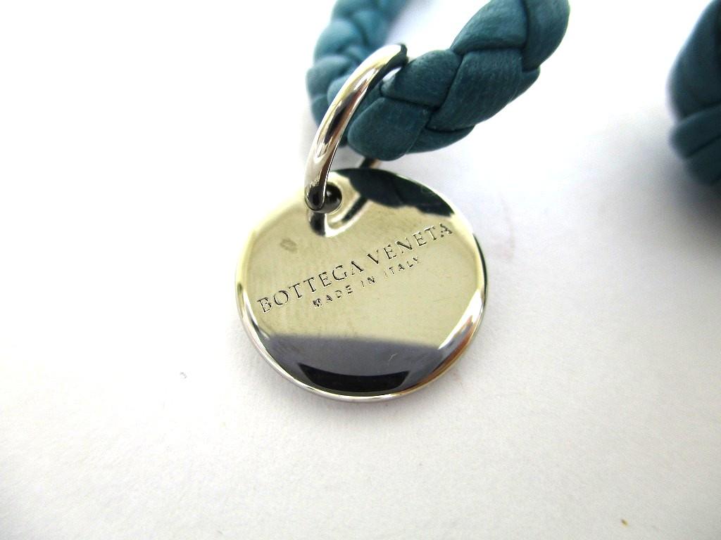 Authentic BOTTEGA BENETA Intrecciato Emerald Green Leather Bangle Bracelet S #a670  Refurbished