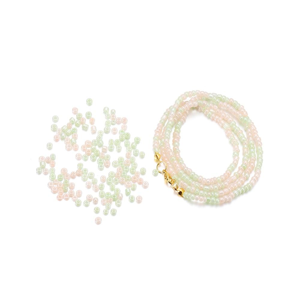 500pcs 3mm Cute Colorful Charm Macaron Glass Seed Beads Cute Small Bead Sweets For DIY Nacklace Jewelry Craft Making Accessories