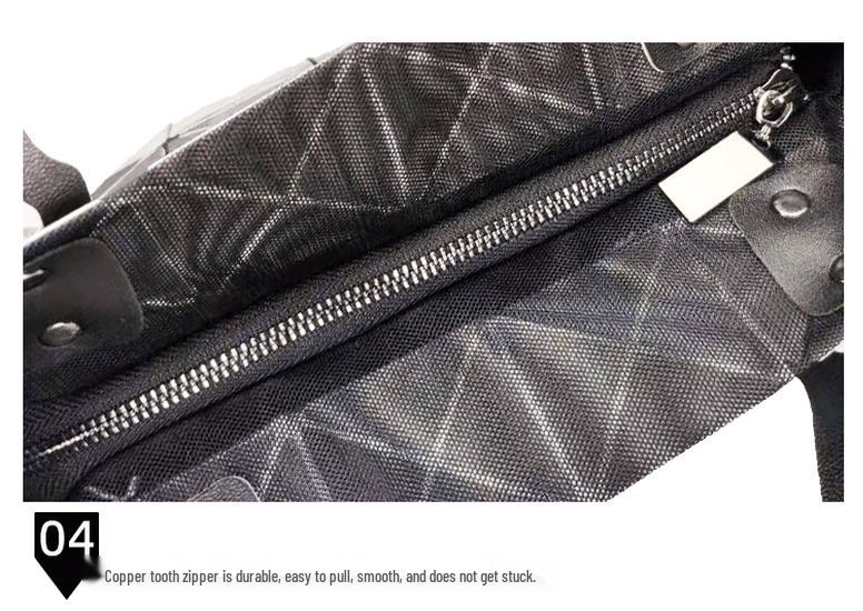 Borsa a mano rombo geometrico lucida: Borsa a tracolla pieghevole alla moda a 6 scomparti per donna.
