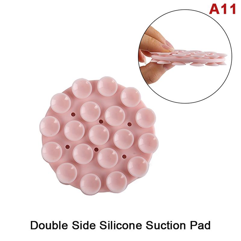 Portable Silicone Suction Cup Phone Mount Double-Sided Mount Car Navigation Bracket Universal Mobile Phones Stand