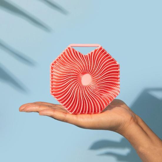 Szczotka pod prysznic Wielokąt Miękka skóra Złuszczający masaż skóry głowy Przenośny ergonomiczny uchwyt Antyseptyczna szczotka do ciała Wanna Szczotka pod prysznic Scruber