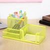 3/4 Grid Metal Mesh Pen Holder Large Capacity Desk Stationery Organizer  Cosmetics