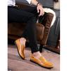 Men's Spring 2024 Leather Slip-On Loafers: Business Casual, Soft Sole, Toad Style